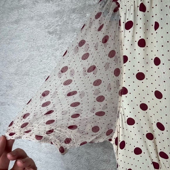 NOA NOA Baby Doll Dress Medium Whimsy Faux Wrap Rockabilly - Picture 6 of 16